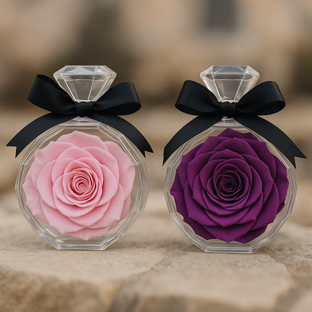 LaRose Single rose in a bottle