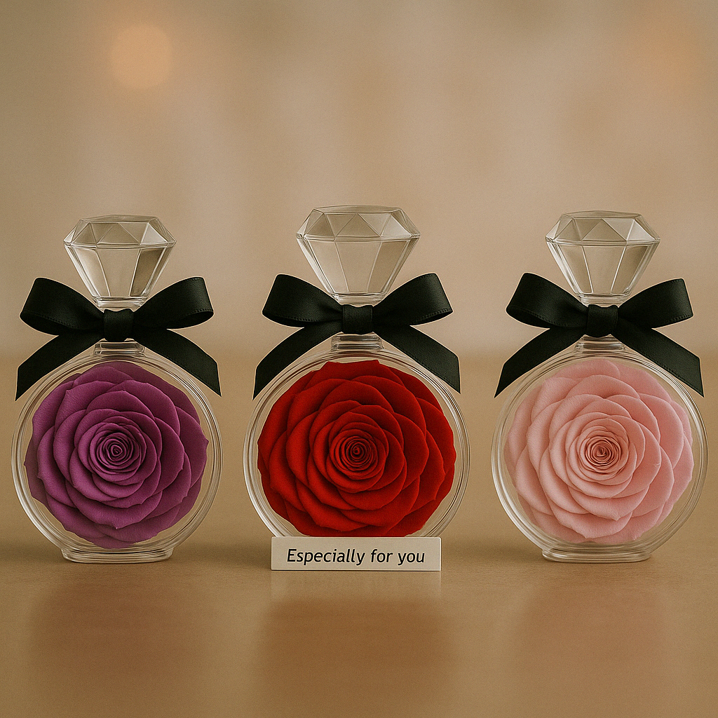 LaRose Single rose in a bottle
